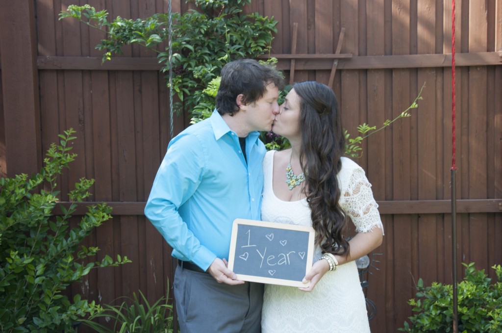 First Anniversary Chalkboard PIcture