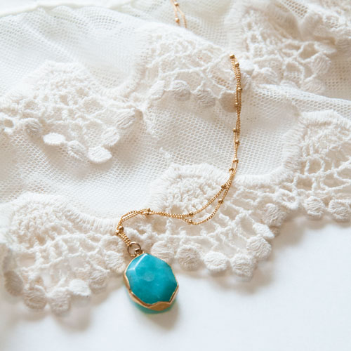 Lace and turquoise