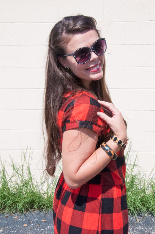 Red and black plaid for fall
