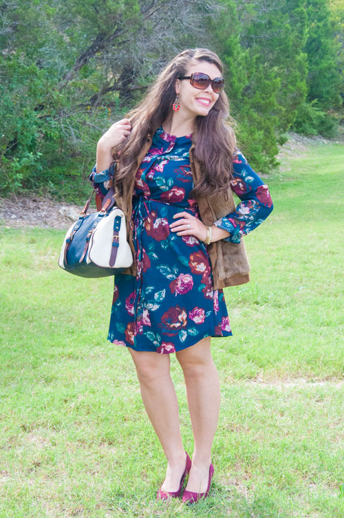 All That Glitters: How to style a patterned dress three ways! She has cute clothes and each post tells where she gets them!