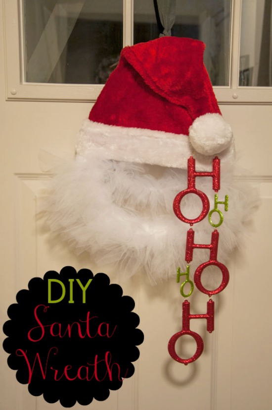 DIY Santa Wreath
