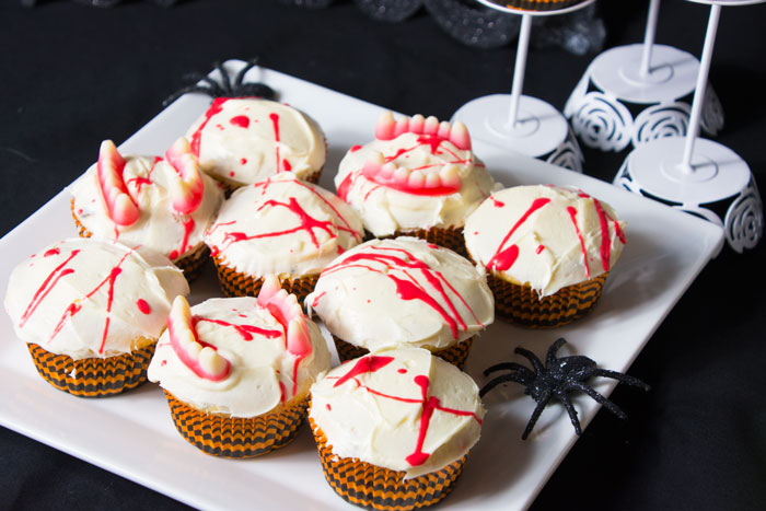 Bloody Halloween Cupcakes